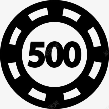 价值500的扑克筹码图片图标