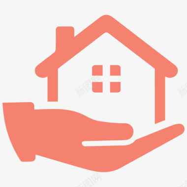 住房贷款抵押贷款房产图标