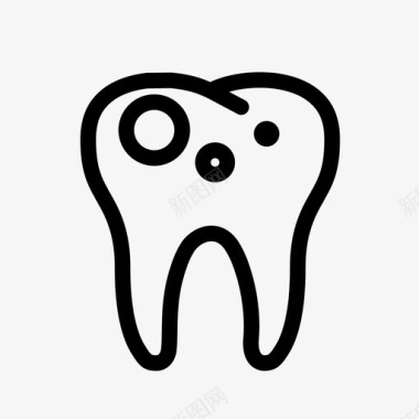 龋齿牙科牙医图标