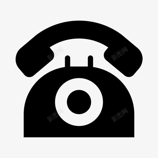 旋转电话拨号电话圆盘电话svg_新图网 https://ixintu.com 电话 复古 旋转 拨号 圆盘 物品