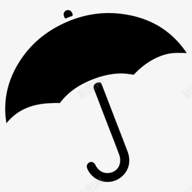 雨伞天气雨天图标