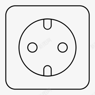 f型插座电气欧洲图标
