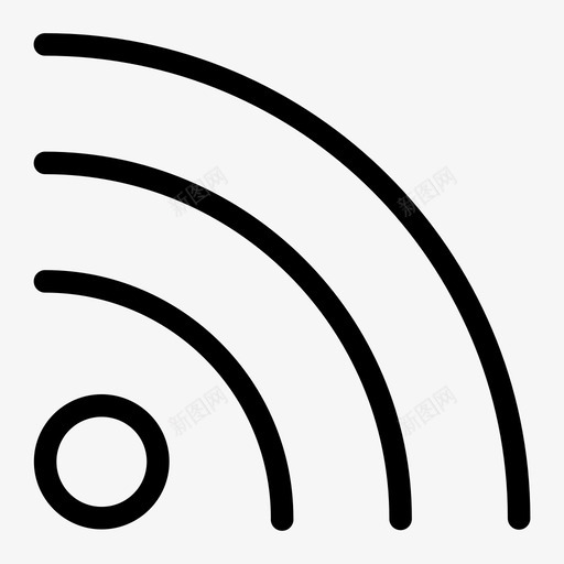 wifi互联网标志wifi信号svg_新图网 https://ixintu.com 标志 互联网 信号 无线 用户界面