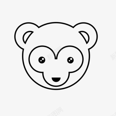 熊动物小动物图标