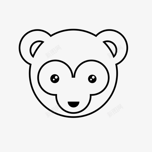 熊动物小动物svg_新图网 https://ixintu.com 动物 熊动物 可爱 野生动物