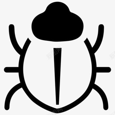 虫动物甲虫图标