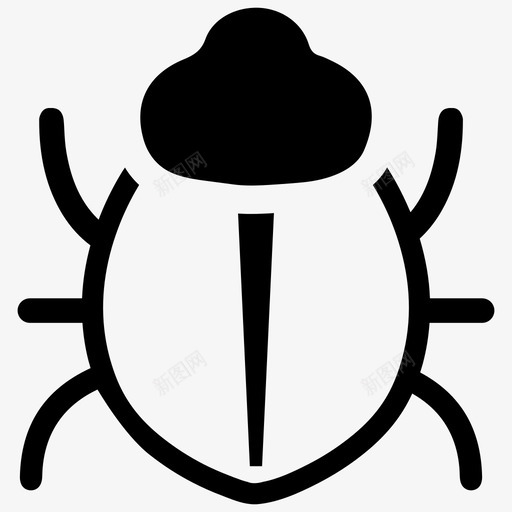 虫动物甲虫svg_新图网 https://ixintu.com 动物 甲虫 昆虫 病毒 防病毒 安全