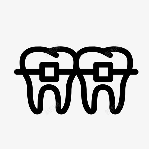 牙科正畸治疗牙医口腔卫生svg_新图网 https://ixintu.com 牙科 正畸 治疗 牙医 牙齿 口腔 卫生 迷你 图标