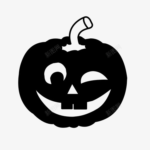 jackolanternjacko灯笼秋季svg_新图网 https://ixintu.com 灯笼 秋季 装饰 万圣节 南瓜
