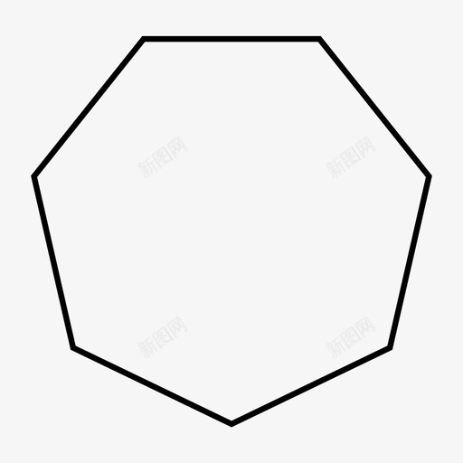 七边形几何学装饰性svg_新图网 https://ixintu.com 边形 几何学 装饰性 多边形 形状