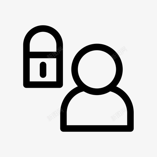 帐户已锁定安全性用户svg_新图网 https://ixintu.com 帐户 锁定 用户 安全性