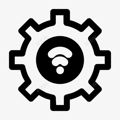 wifi设置安装无线svg_新图网 https://ixintu.com 设置 安装 无线