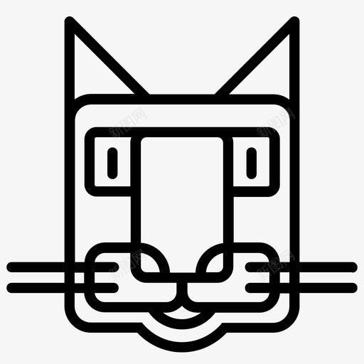 猫头小猫svg_新图网 https://ixintu.com 咕噜 猫猫头 小猫 肖像 猫猫 猫喵