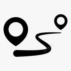 活动行程导航开始结束路线高清图片