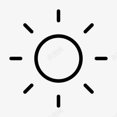 太阳亮度阳光图标