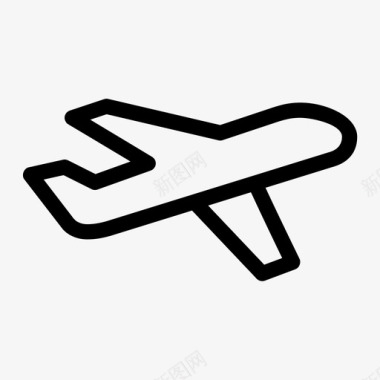 航空公司飞机天空图标