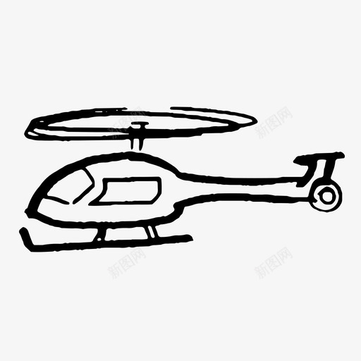 涂鸦直升机运输svg_新图网 https://ixintu.com 直升机 涂鸦 运输