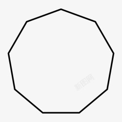 装饰性形状九角形几何学非角形高清图片
