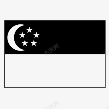 新加坡国家旗帜图标