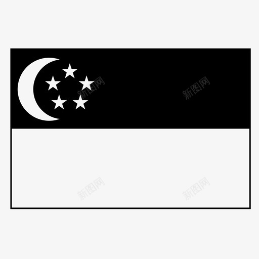 新加坡国家旗帜svg_新图网 https://ixintu.com 旗帜 国家 新加坡 身份 世界