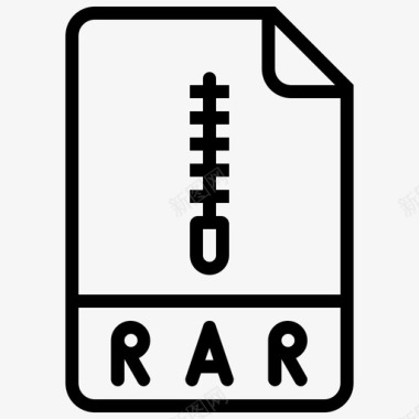 rar文件压缩类型图标