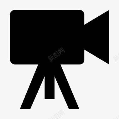 摄像机人物电影摄像机图标