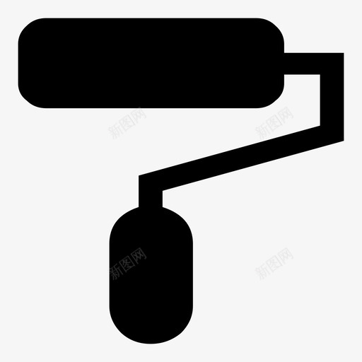 油漆辊刷子光标svg_新图网 https://ixintu.com 油漆 光标 刷子 画笔 滚动