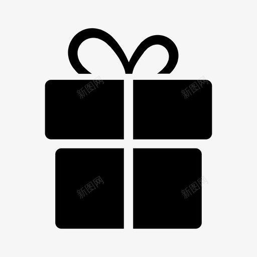 礼品盒购物中心礼物svg_新图网 https://ixintu.com 礼品盒 购物中心 礼物 商场 赠品 圣诞节 生日 惊喜 简单 黑色 图标
