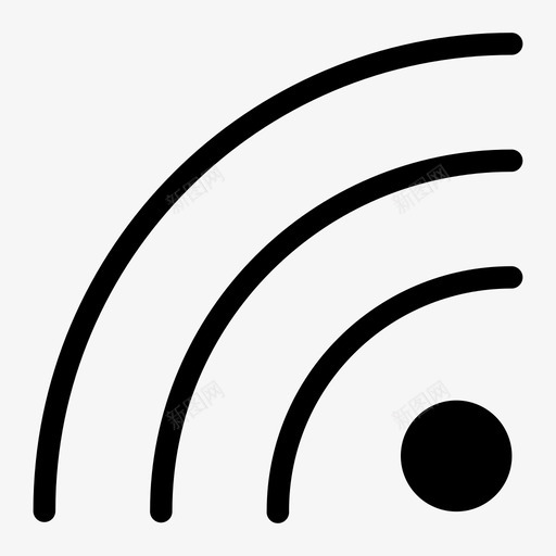 wifi互联网标志wifi信号svg_新图网 https://ixintu.com 标志 互联网 信号 无线 用户界面