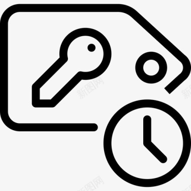 键标记时间时钟搜索引擎优化行图标图标