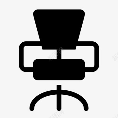 办公椅家具软图标