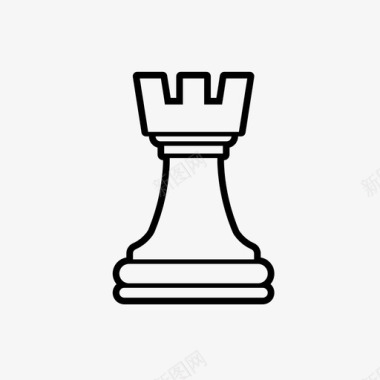 白车象棋乐趣图标