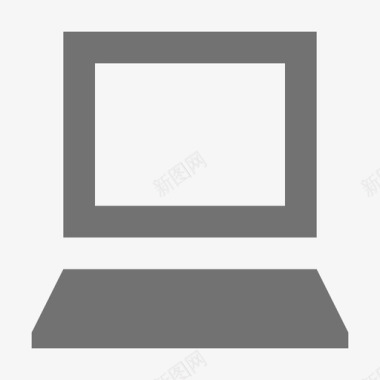 笔记本电脑创业和开发材料设计图标图标