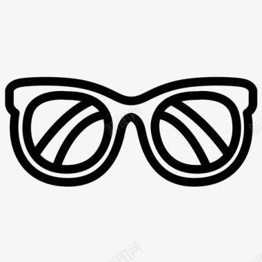 太阳眼镜可穿戴信息图标
