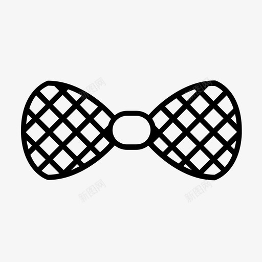 领结正式服装西装领带svg_新图网 https://ixintu.com 领结 正式 服装 西装 领带