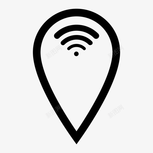 wifi集线器连接热点svg_新图网 https://ixintu.com 集线器 连接 热点 地图 信号