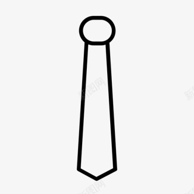 领带配件学校领带图标