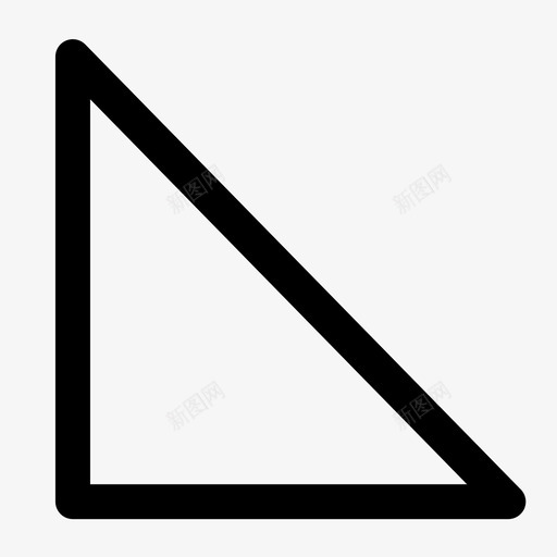 t直角三角形svg_新图网 https://ixintu.com 直角三角形 等腰直角三角形