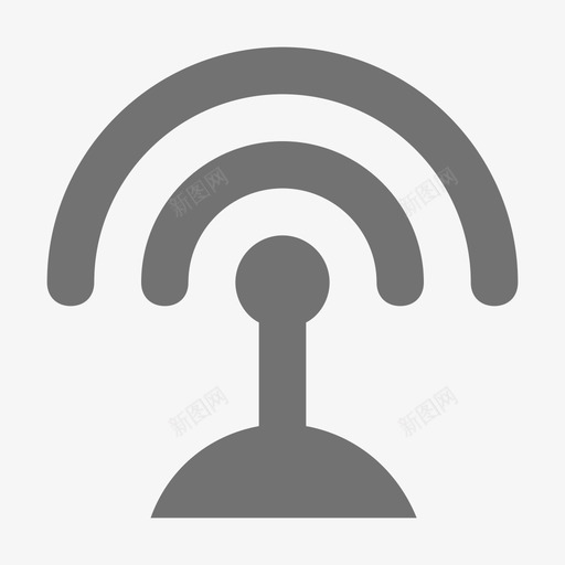 wifi塔网络技术材料设计图标svg_新图网 https://ixintu.com 网络技术 材料 设计 设计图 图标