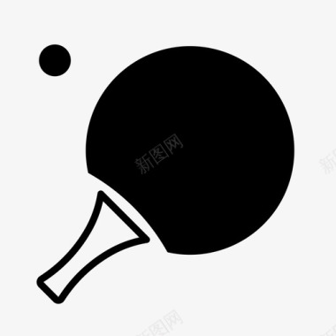 乒乓球比赛奥运会图标