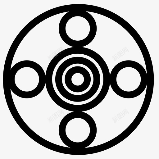 抽象圆圈抽象圆圈七新潮svg_新图网 https://ixintu.com 抽象 圆圈 新潮 现代 几何 时钟 圆形 占星术 艺术 形状