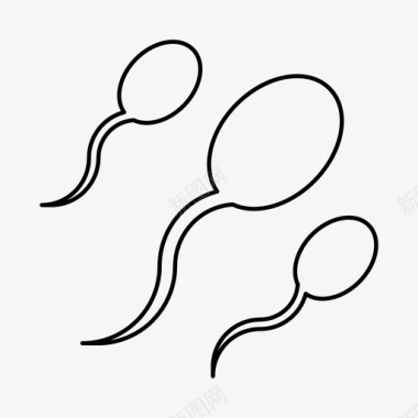 精子受精生殖图标