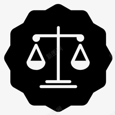 法律法庭法官图标