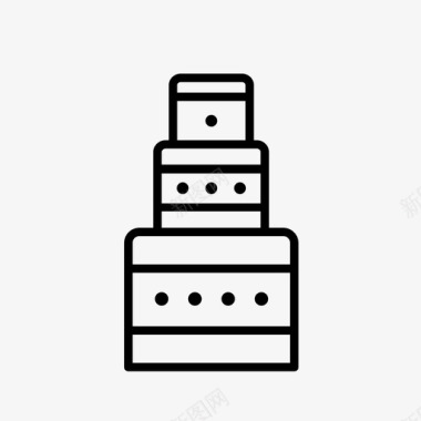 结婚蛋糕庆祝结婚图标