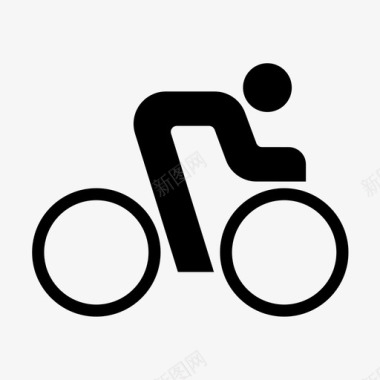 自行车道自行车比赛图标