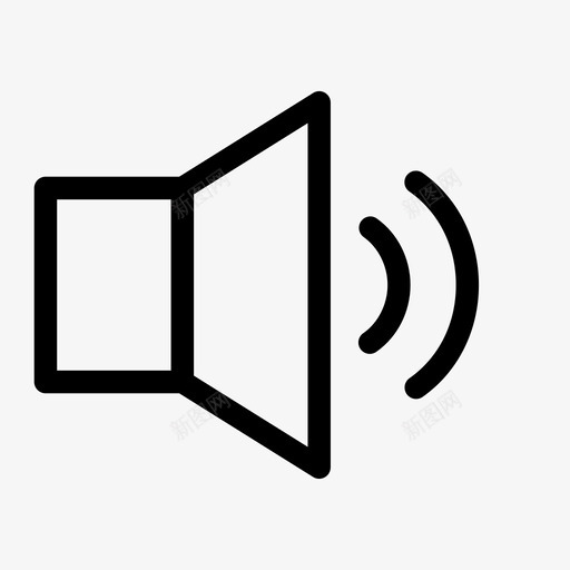 扬声器集市听觉声音svg_新图网 https://ixintu.com 扬声器 集市 听觉 声音 音量 多媒体 加粗