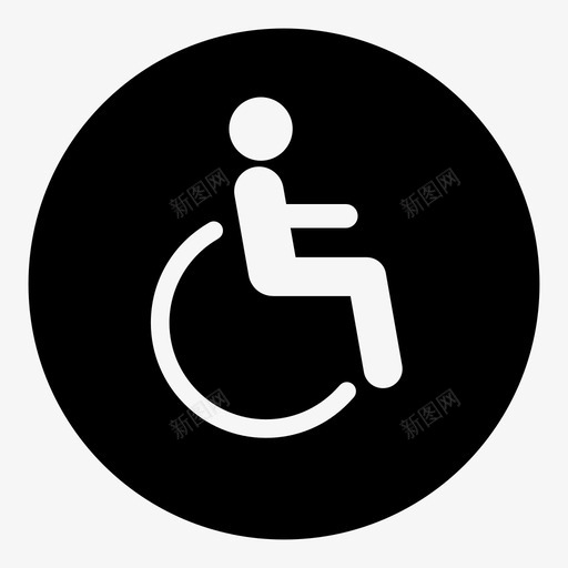 轮椅坐骑svg_新图网 https://ixintu.com 残疾 轮椅 坐骑 病人 帮助 辅助