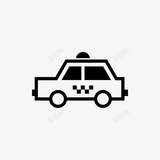 出租车taxi3svg_新图网 https://ixintu.com 出租车