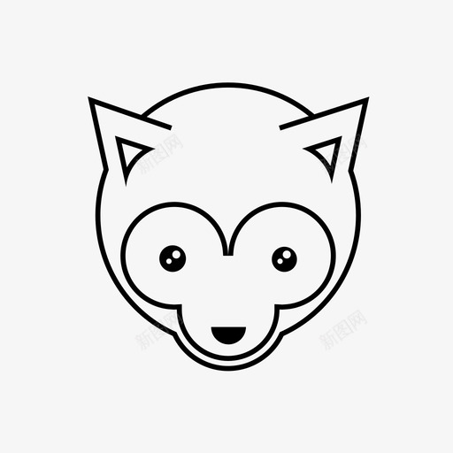 狐狸动物小动物svg_新图网 https://ixintu.com 动物 狐狸 可爱 野生动物