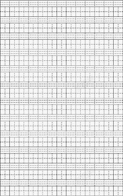 拼音田字格模板A4打印素材